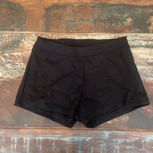 Black capezio dance shorts